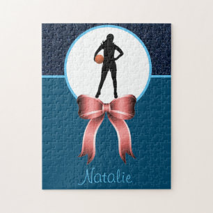 Basketball-Glitzer und Bow-Puzzle Puzzle