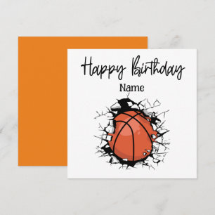 Basketball Glückwunsch Geburtstag zum Spieler Karte