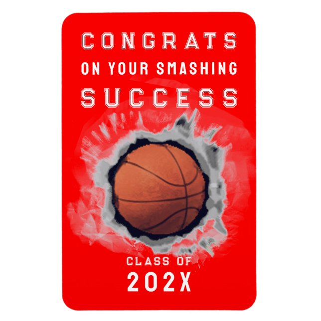 Basketball Glückwunsch Magnet (Vertikal)