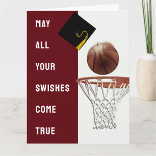Basketball Glückwunschs Viel Glück Abschluss Card Karte