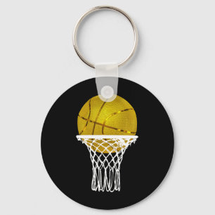 Basketball Gold Bball Trophäe Sport Lover Geschenk Schlüsselanhänger