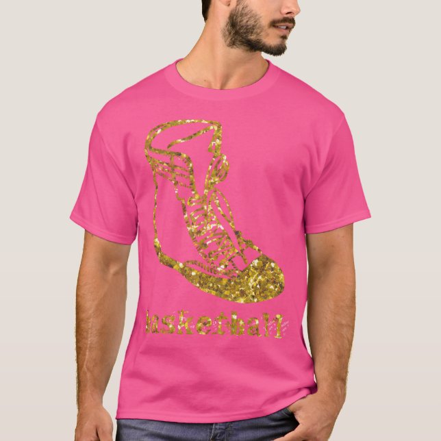 Basketball Gold Shoe T-Shirt (Vorderseite)