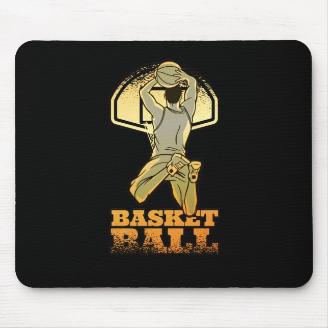 Basketball Gold W Mousepad (Vorne)