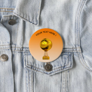 Basketball-Goldtrophäe Button