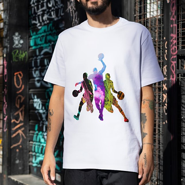 Basketball-Graffiti-Silhouette Sweatshirt (Von Creator hochgeladen)