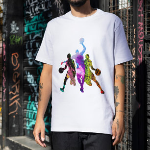Basketball-Graffiti-Silhouette T-Shirt
