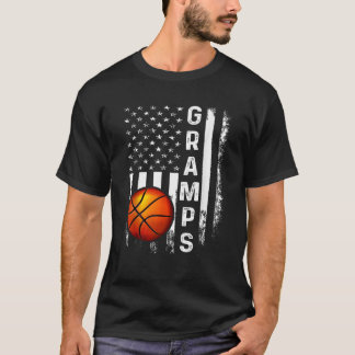 Basketball Gramps American Flag Weihnachten T-Shirt