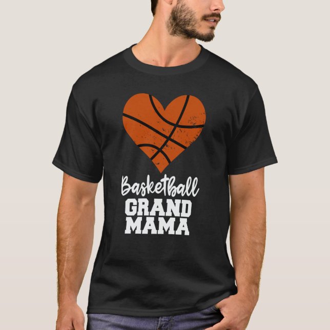 Basketball Grandmama Basketball Heart Grandma T-Shirt (Vorderseite)