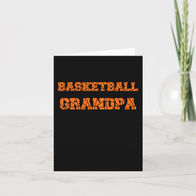 Basketball Grandpa Karte (Vorderseite)