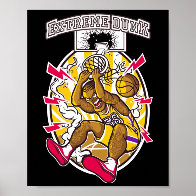 Basketball Graphic Poster (Vorne)