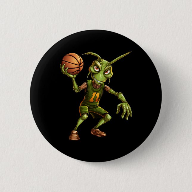 Basketball Grhopper Button (Vorderseite)