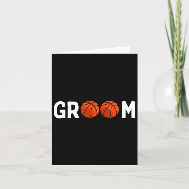 Basketball Groom Wedding Funny Karte (Vorderseite)