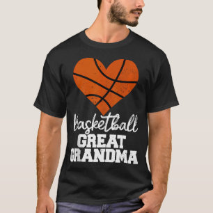 Basketball Große Oma Herz Funny Heartfelt Bas T-Shirt