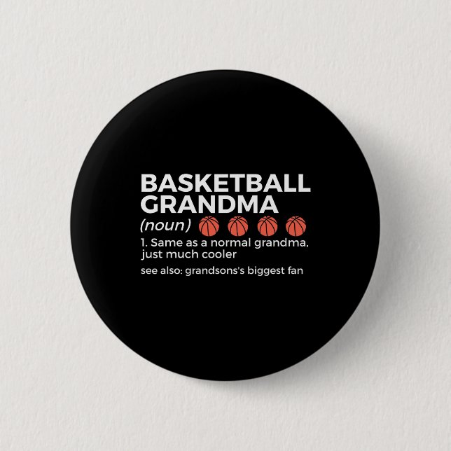 Basketball Großmutter Definition Großmutter Button (Vorderseite)