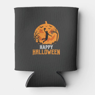 Basketball Halloween Dunk Kürbis Design_1 Dosenkühler