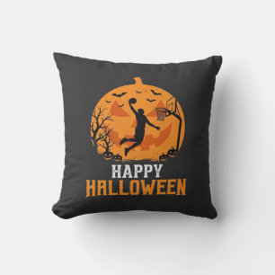 Basketball Halloween Dunk Kürbis Design_1 Kissen