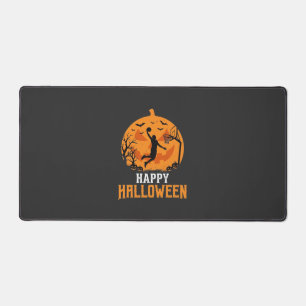 Basketball Halloween Dunk Kürbis Design_1 Schreibtischunterlage