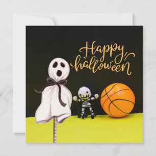 Basketball Halloween Ghost Spooky Beängstigend