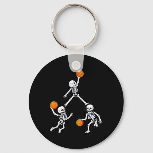 Basketball Halloween Skeleton Dunking Dribble Boys Schlüsselanhänger