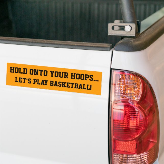 Basketball halten auf dem Hoops Autoaufkleber (Auf Lkw)