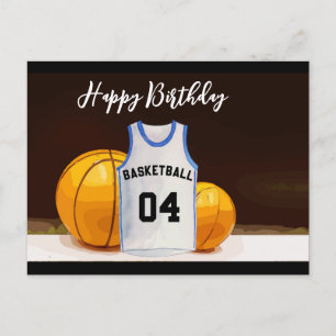 Basketball Happy Birthday Basketball Player Postkarte