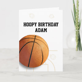 Basketball Happy Birthday Card Sports Funny Karte