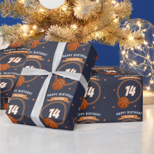Basketball Happy Birthday Sport Geschenkpapier