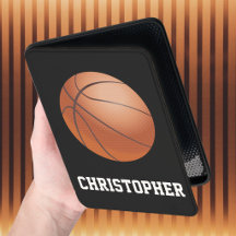 Basketball Hart Schwarzer Personalisierter Name