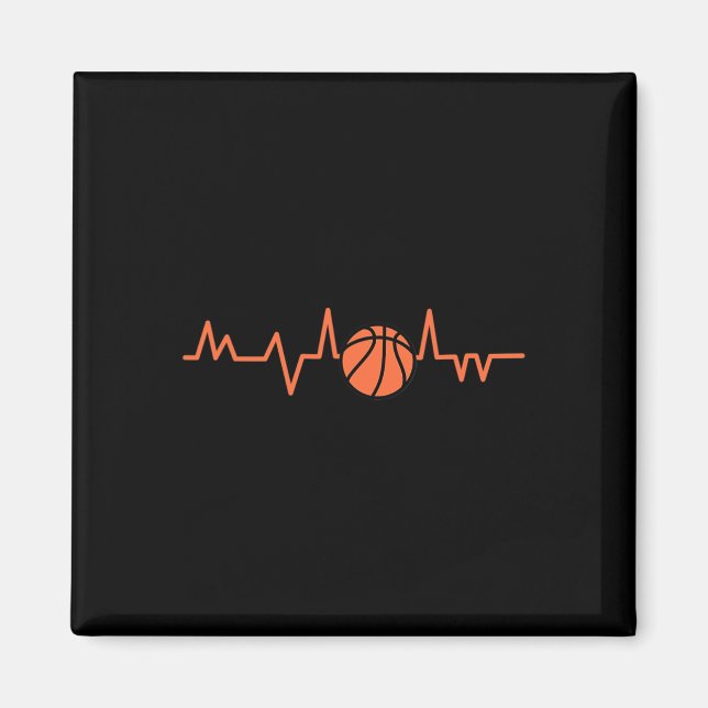 Basketball Heartbeat Ball 1 Magnet (Vorne)