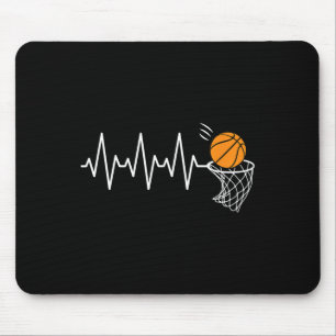Basketball Heartbeat Basketball Lover Mousepad