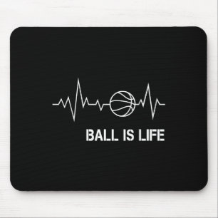 Basketball Heartbeat Big My Life Baller Player Coa Mousepad