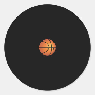 Basketball Heartbeat Cool I Liebe Basketball T-Shi Runder Aufkleber
