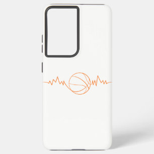 Basketball Heartbeat Design Cooles Geschenk für Sp Samsung Galaxy Hülle
