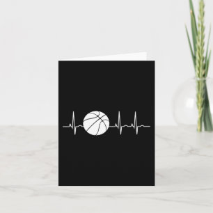 Basketball Heartbeat Ekg Basketballtrainer Karte