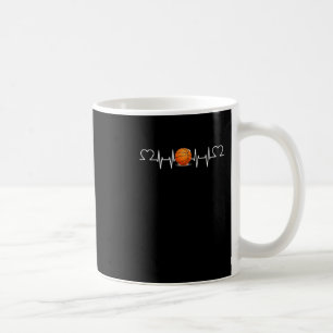 Basketball Heartbeat Funny Basketball Lover Kaffeetasse