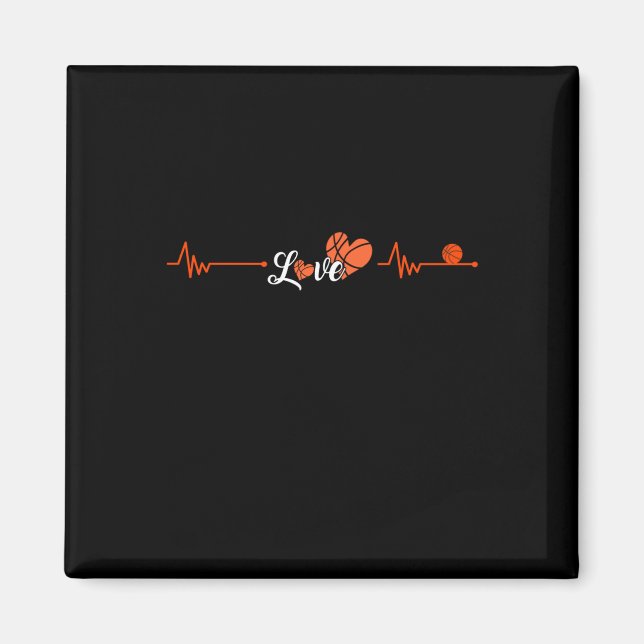 Basketball Heartbeat Magnet (Vorne)