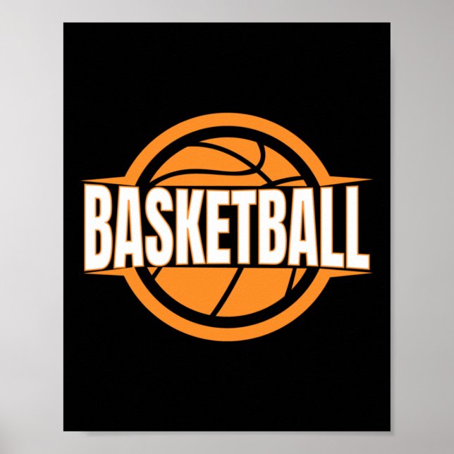 Basketball Heartbeat Poster (Vorne)