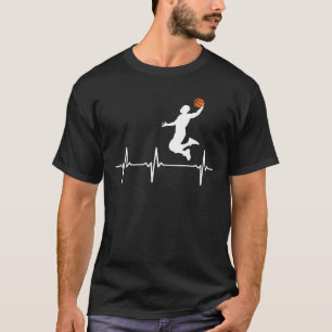 Basketball Heartbeat Shirts für Männer und Jungen