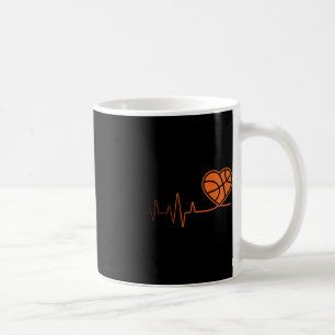 Basketball Heartbeat Sport Motive Kaffeetasse