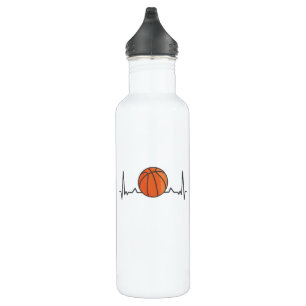 Basketball Heartbeat Sportgeschenke Edelstahlflasche
