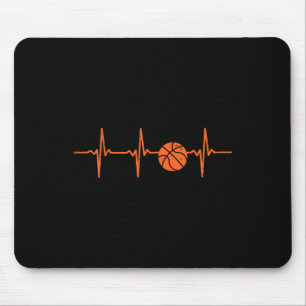 Basketball Heartbeat Trainerteam Baller Men Men Mousepad
