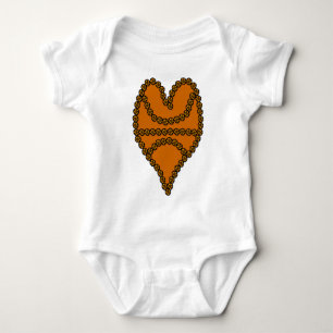 Basketball-Herz Baby Strampler