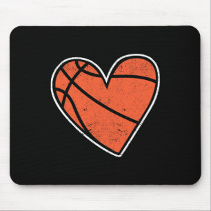 Basketball Herzklopfkorb Ball Player Coach Fan Cou Mousepad