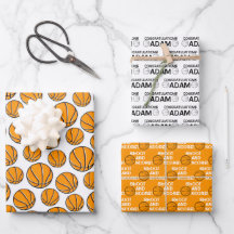 Basketball Herzlichen Glückwunsch Packpapier Blätt
