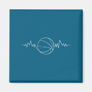 Basketball Herzschlag Streetball Basketball Spiele Magnet