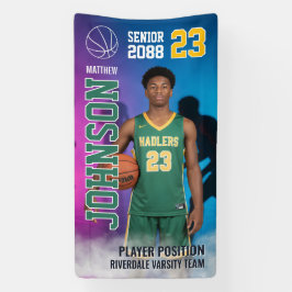 Basketball High School Senior Night Sports Display Banner