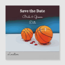 Basketball Hochzeit mit Liebe auf blau