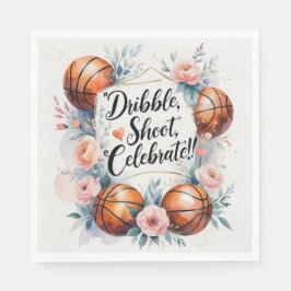 Basketball Hochzeitthema Serviette