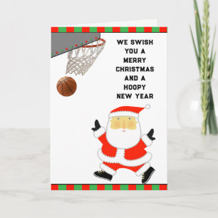 Basketball Holiday Cards Feiertagskarte