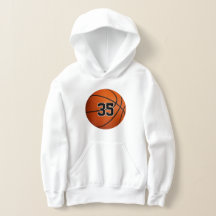 Basketball-Hoodie für Kinder mit benutzerdefiniert